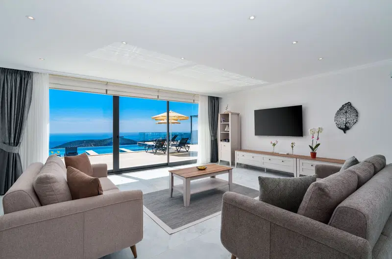 Kalkan’da korunaklı havuzlu kiralık villa, fotoğraf 25