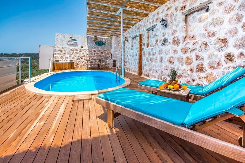 Kalkan’da deniz manzaralı kiralık villa, fotoğraf 3