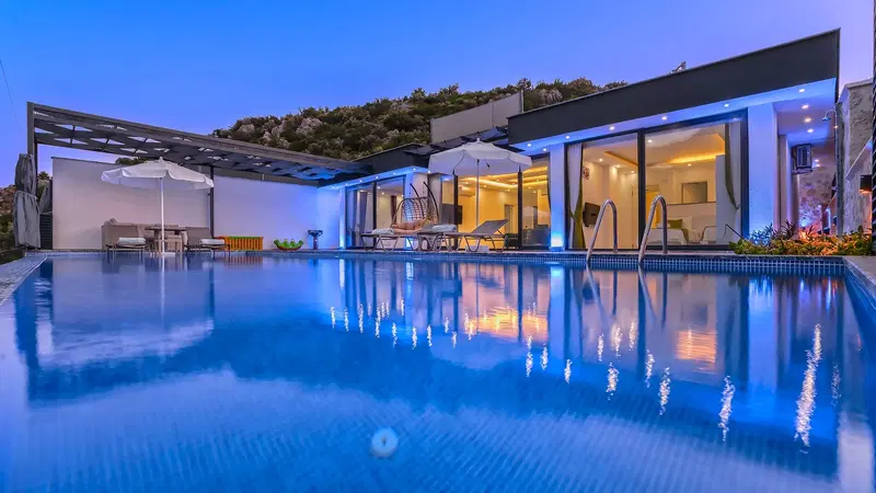 Kalkan’da jakuzili kiralık villa, fotoğraf 2