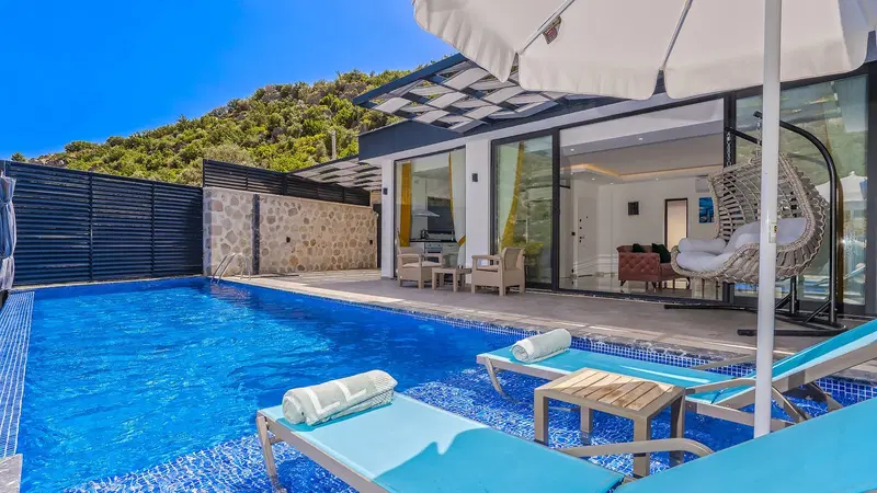 Kalkan’da jakuzili kiralık villa, fotoğraf 2