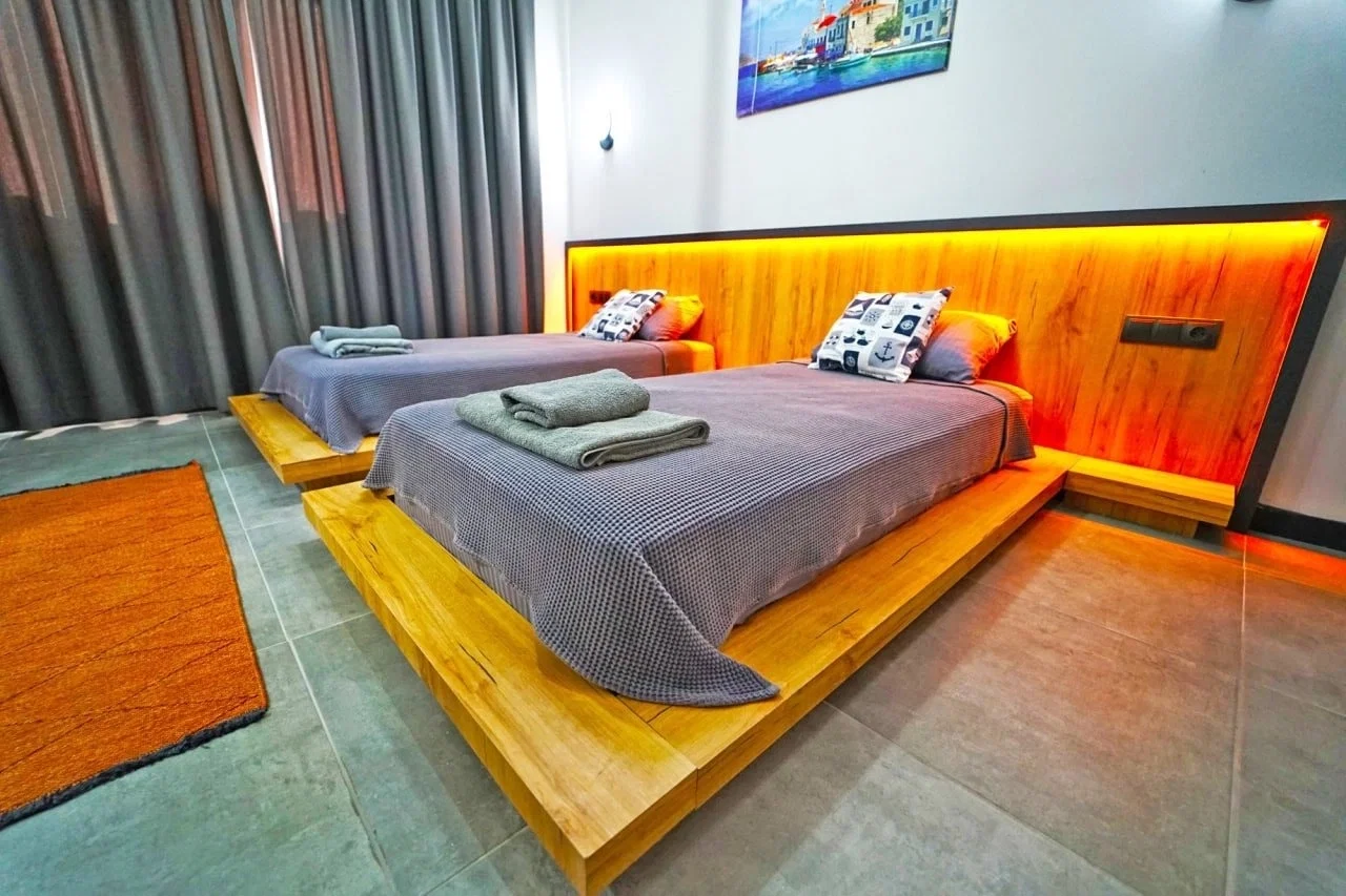 Fethiye’de Huzurlu, Korunaklı Havuzlu, 8 Kişilik, Kiralık Villa