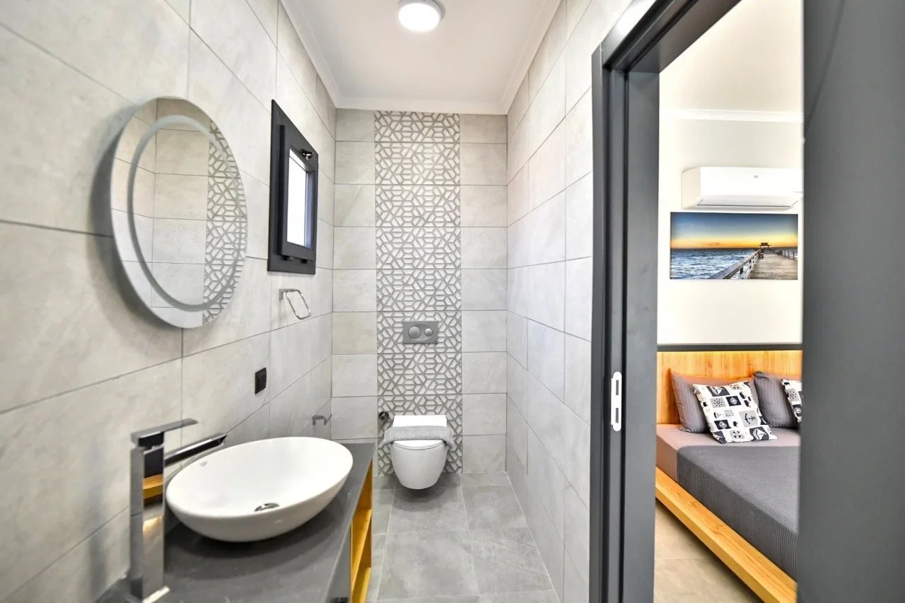 Fethiye’de Huzurlu, Korunaklı Havuzlu, 8 Kişilik, Kiralık Villa