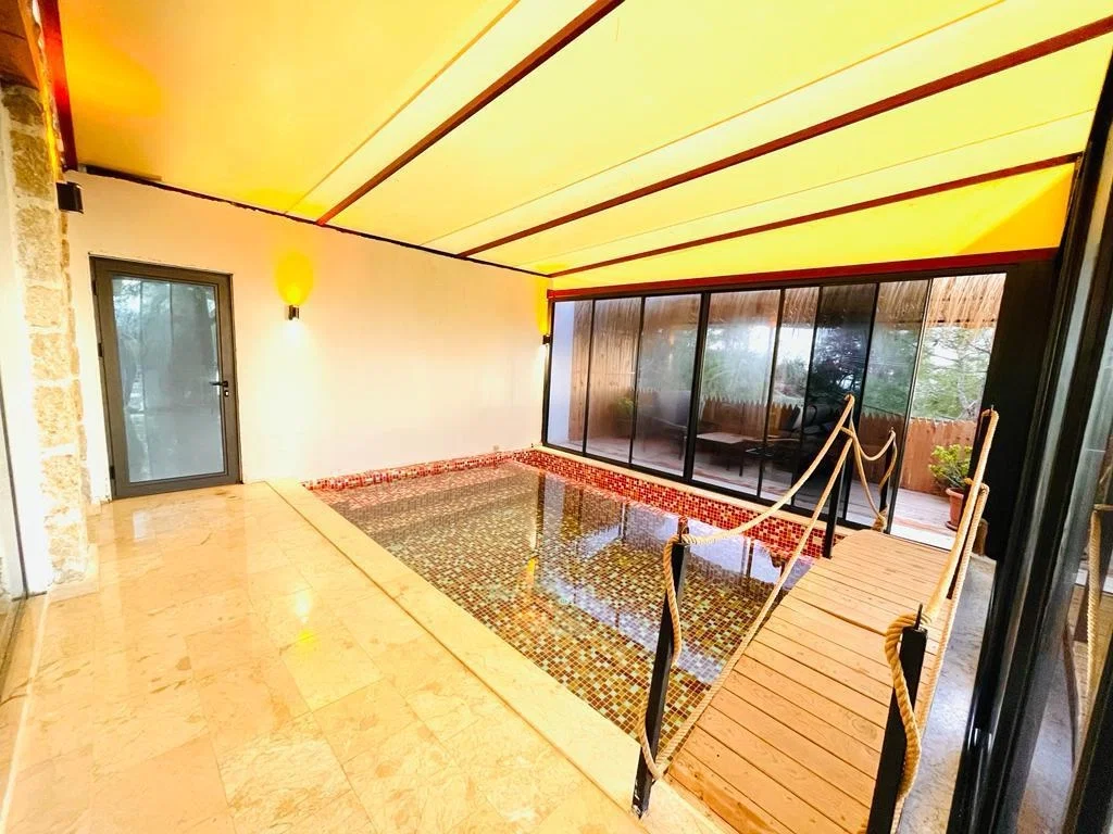 İslamlar’da Balayı Çiftlerine Uygun, Isıtmalı Havuzlu, 2 Yatak Odalı, Kiralık Villa