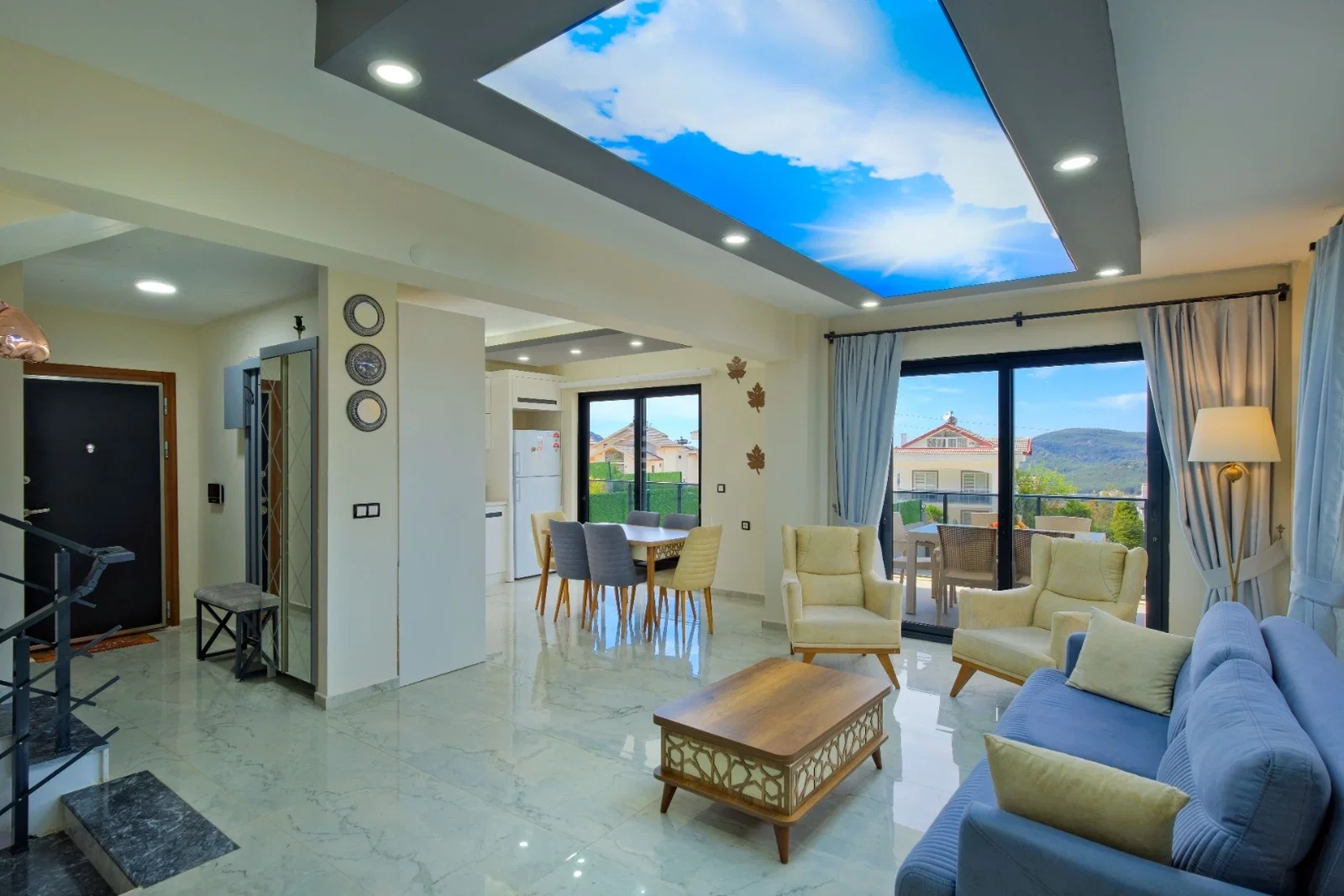 Fethiye’de Sakin Konumda, Isıtmalı Havuzlu, 8 Kişilik, Lüks Villa