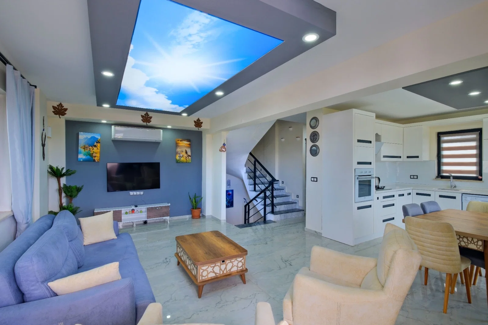 Fethiye’de Sakin Konumda, Isıtmalı Havuzlu, 8 Kişilik, Lüks Villa