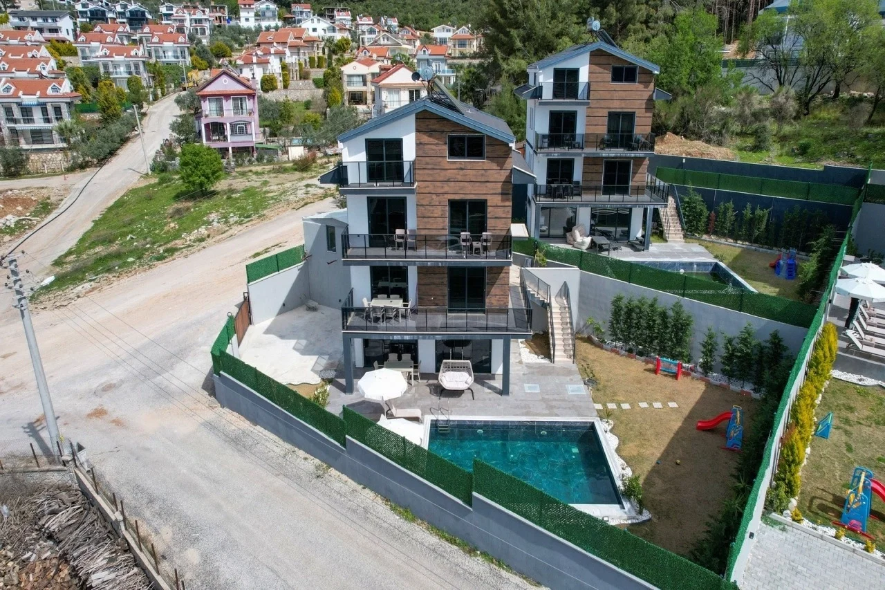 Fethiye’de Sakin Konumda, Isıtmalı Havuzlu, Jakuzili, Ekonomik Villa