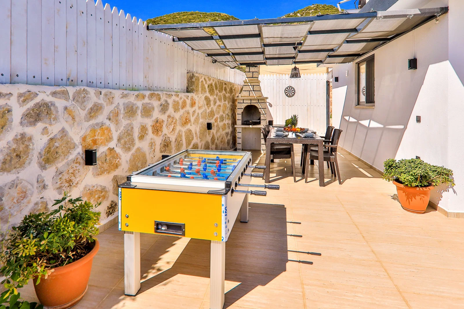 Sarıbelen’de Korunaklı, Isıtmalı Havuzlu, 1 Yatak Odalı, Ekonomik Villa