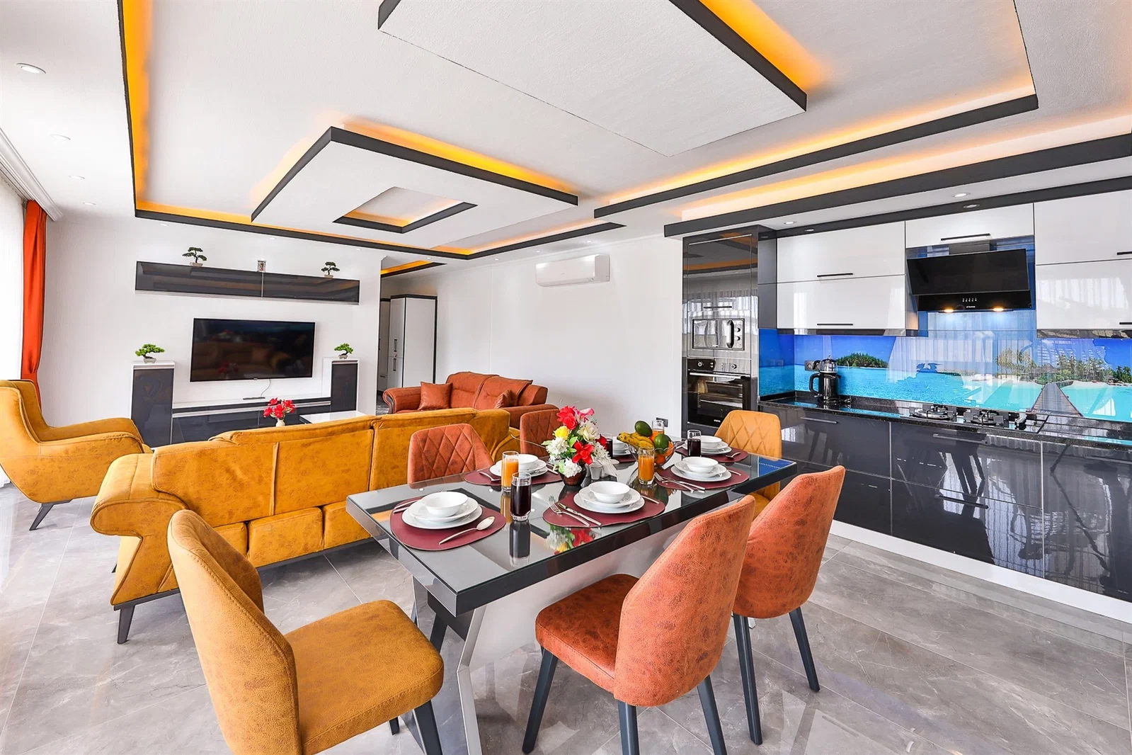 İslamlar’da Balayı Çiftlerine Uygun, Isıtmalı Havuzlu, 2 Yatak Odalı, Kiralık Villa