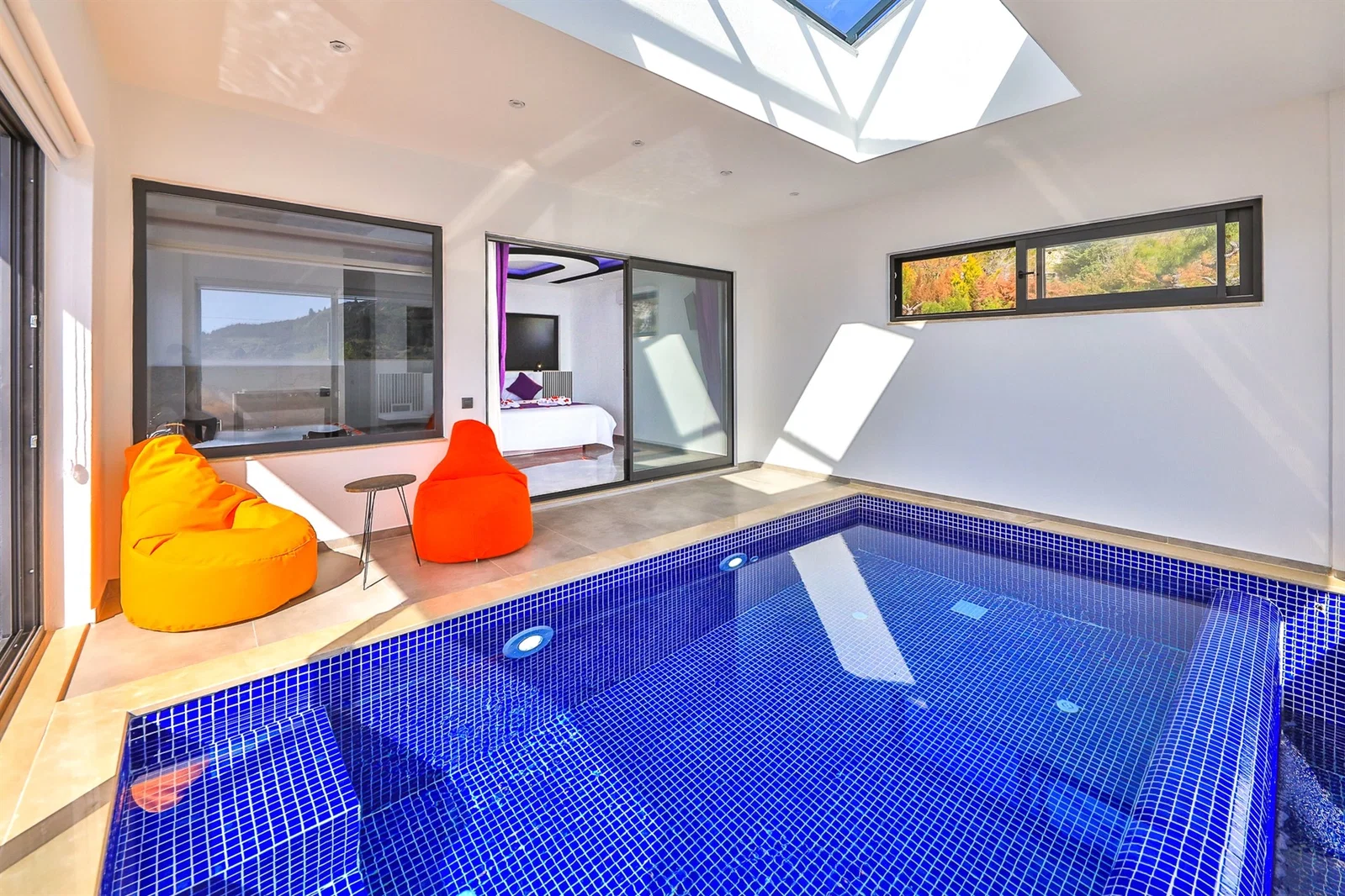 İslamlar’da Balayı Çiftlerine Uygun, Isıtmalı Havuzlu, 2 Yatak Odalı, Kiralık Villa