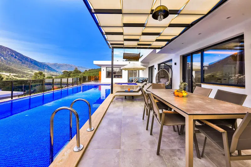 Sarıbelen’de çocuk havuzlu kiralık villa, fotoğraf 4