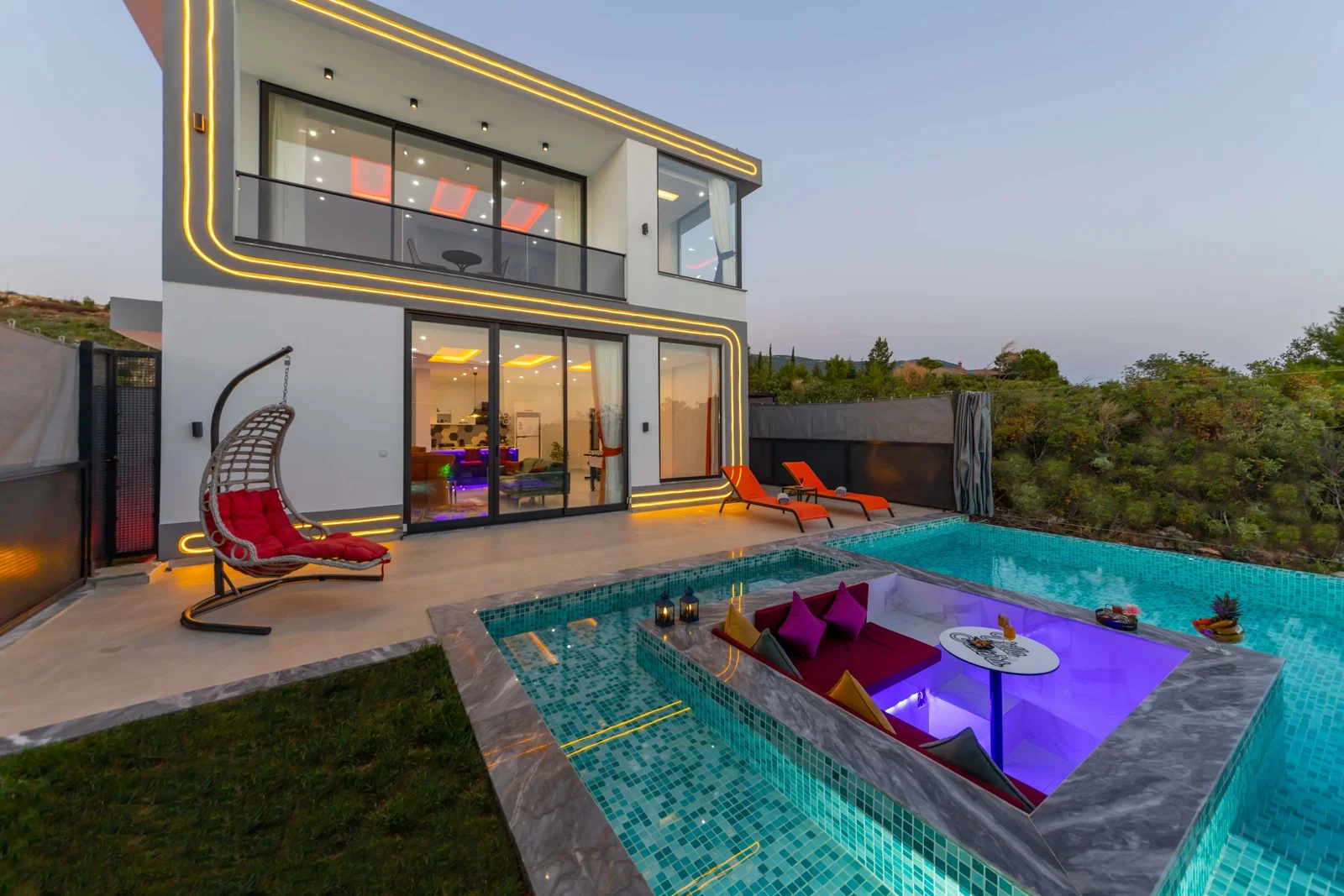 İslamlar’da Balayı Çiftlerine Uygun, Korunaklı Havuzlu, 1 Yatak Odalı, Ekonomik Villa