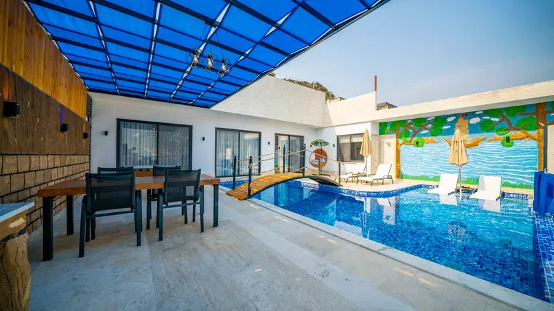 İslamlar’da ısıtmalı havuzlu kiralık villa, fotoğraf 2
