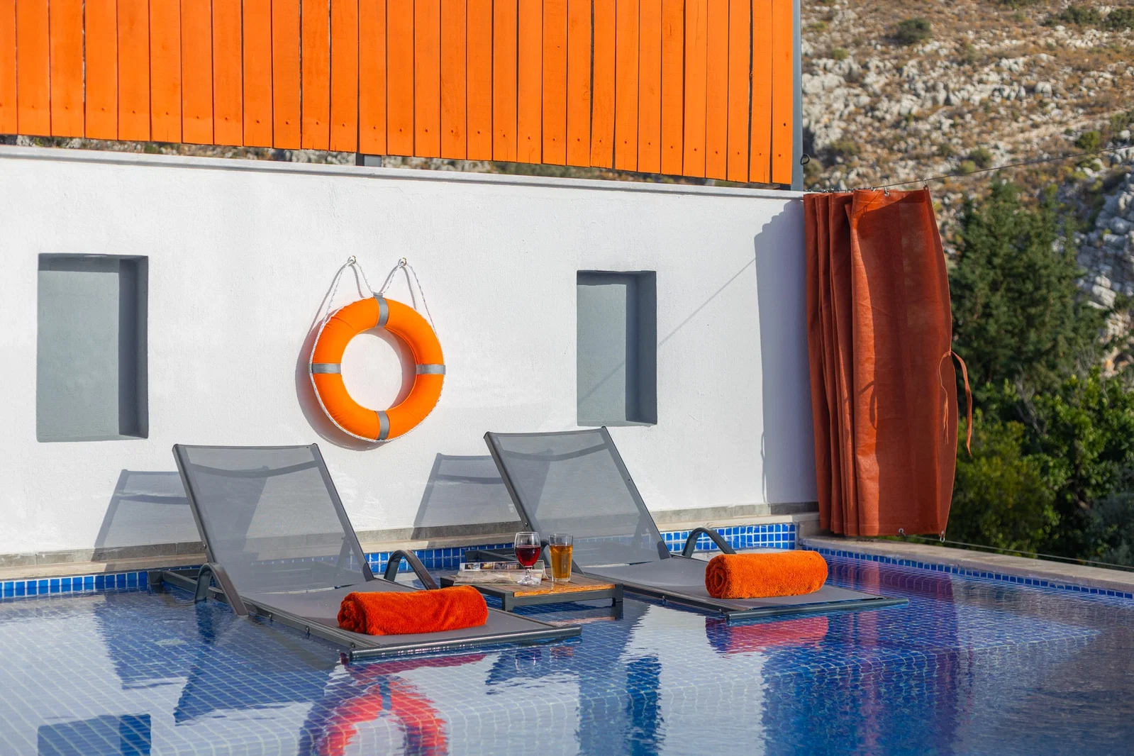 İslamlar’da Balayı Çiftlerine Uygun, Korunaklı Havuzlu, 1 Yatak Odalı, Kiralık Villa