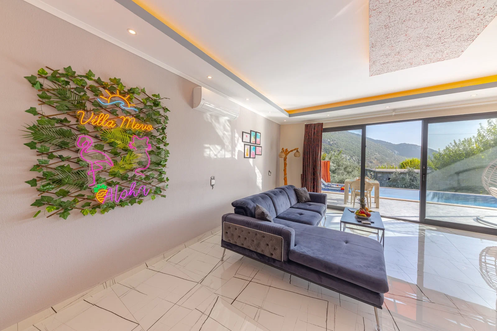 İslamlar’da Balayı Çiftlerine Uygun, Korunaklı Havuzlu, 1 Yatak Odalı, Kiralık Villa