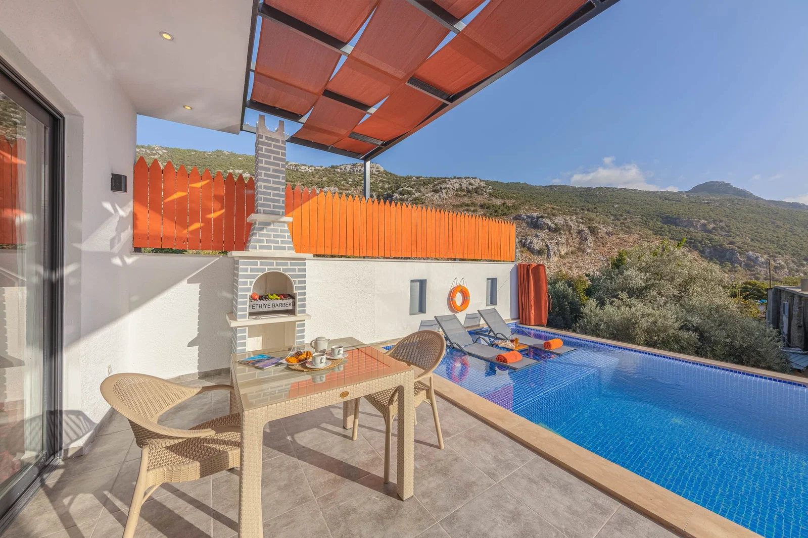 İslamlar’da Balayı Çiftlerine Uygun, Korunaklı Havuzlu, 1 Yatak Odalı, Kiralık Villa