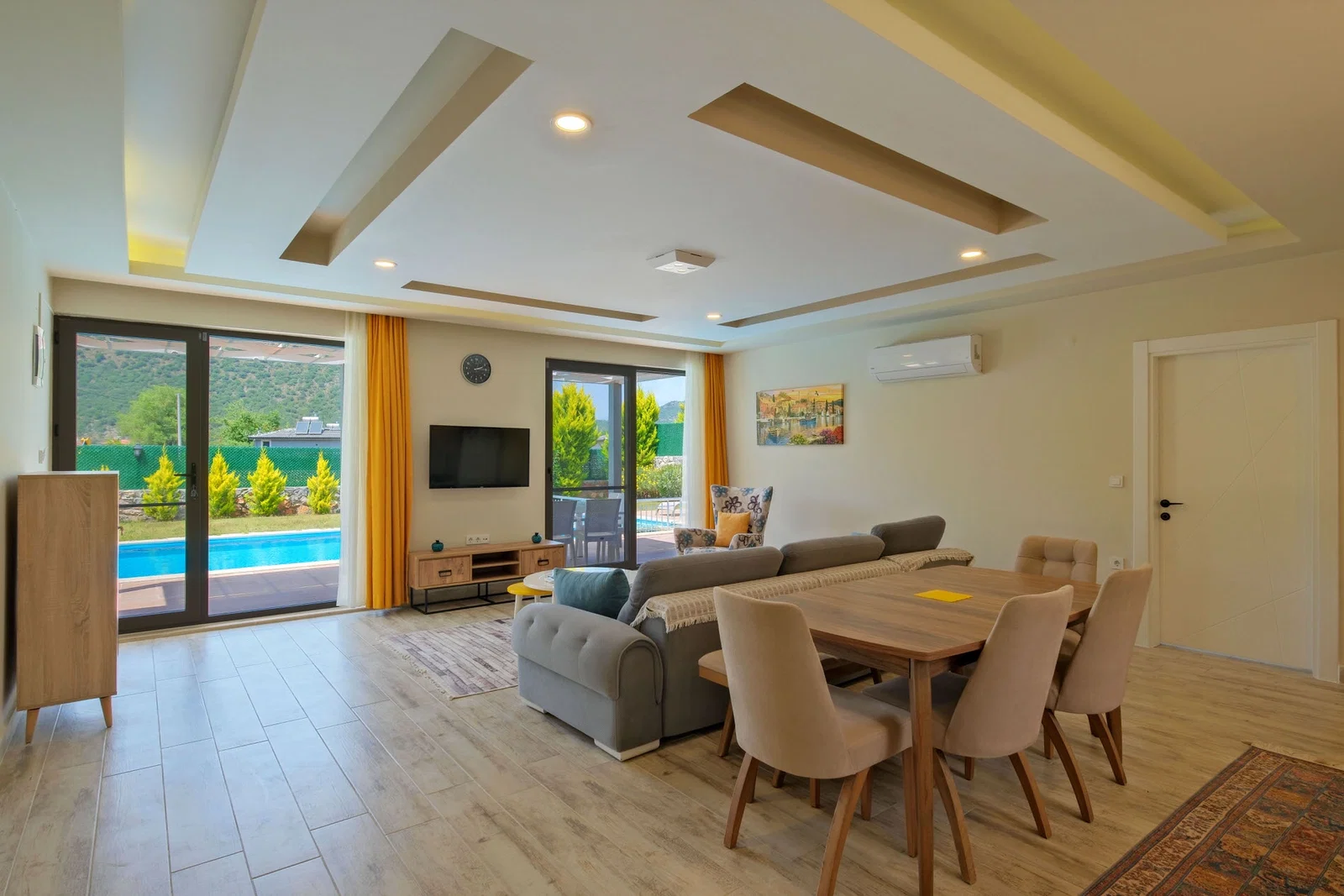Fethiye’de Korunaklı, Çocuk Havuzlu, 5 Kişilik, Kiralık Villa