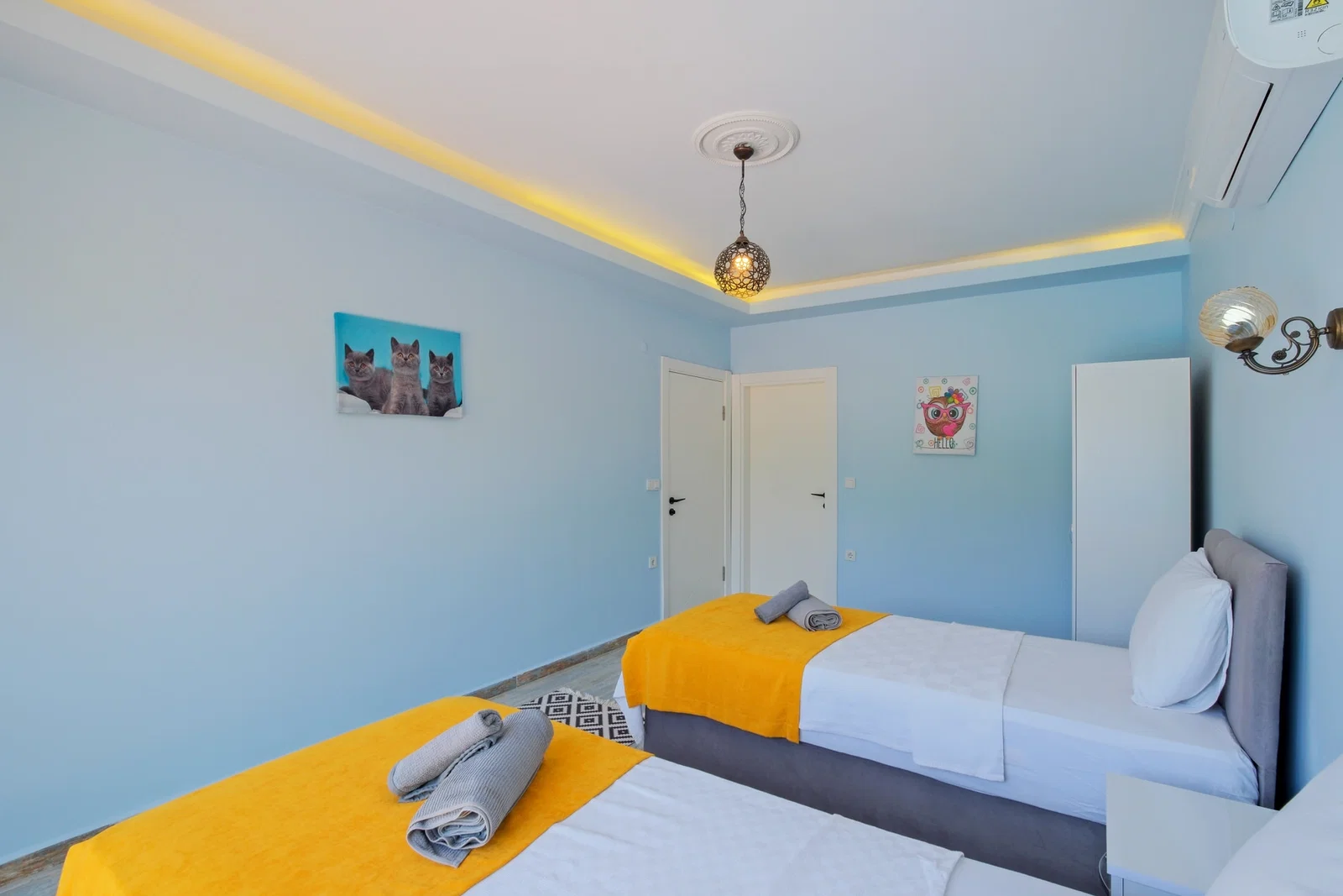 Fethiye’de Korunaklı, Çocuk Havuzlu, 5 Kişilik, Kiralık Villa