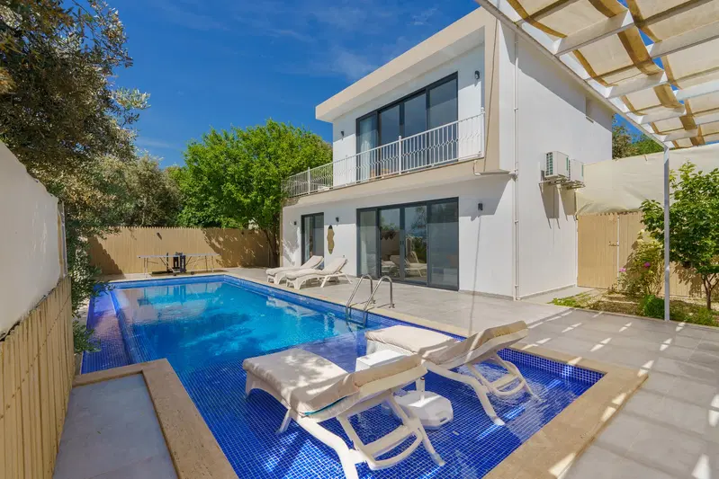 Üzümlü’de doğa manzaralı kiralık villa, fotoğraf 3