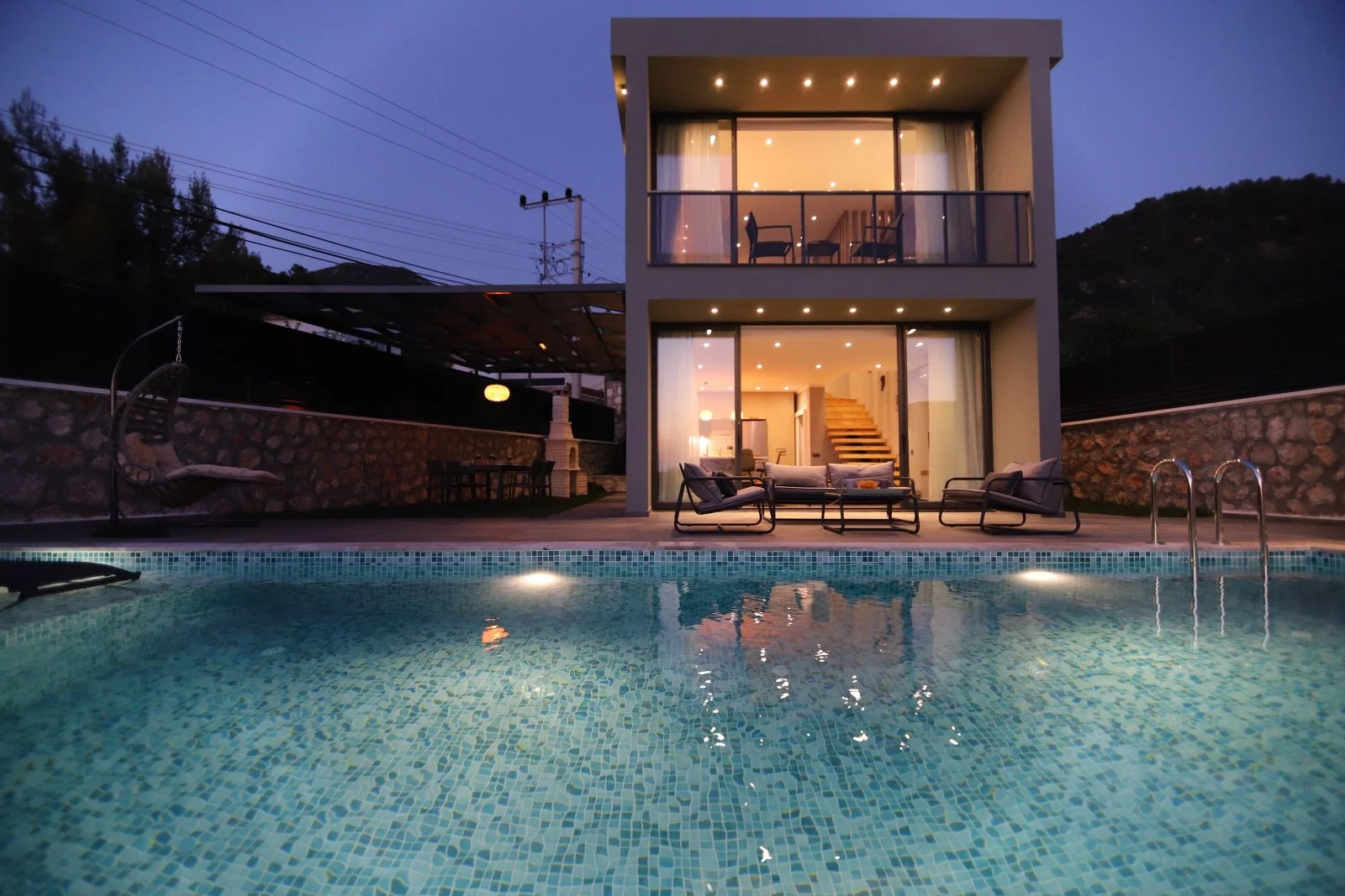İslamlar’da Balayı Çiftlerine Uygun, Korunaklı Havuzlu, 1 Yatak Odalı, Ekonomik Villa
