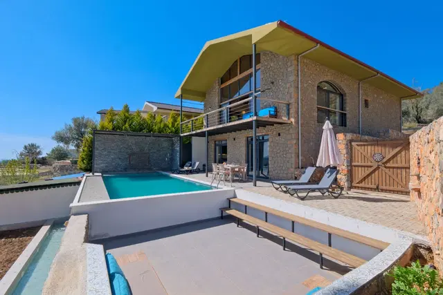 Fethiye’de deniz manzaralı kiralık villa, fotoğraf 4