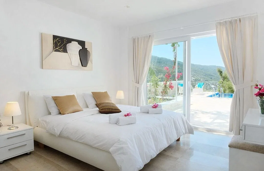 İslamlar’da Balayı Çiftlerine Uygun, Korunaklı Havuzlu, 1 Yatak Odalı, Kiralık Villa