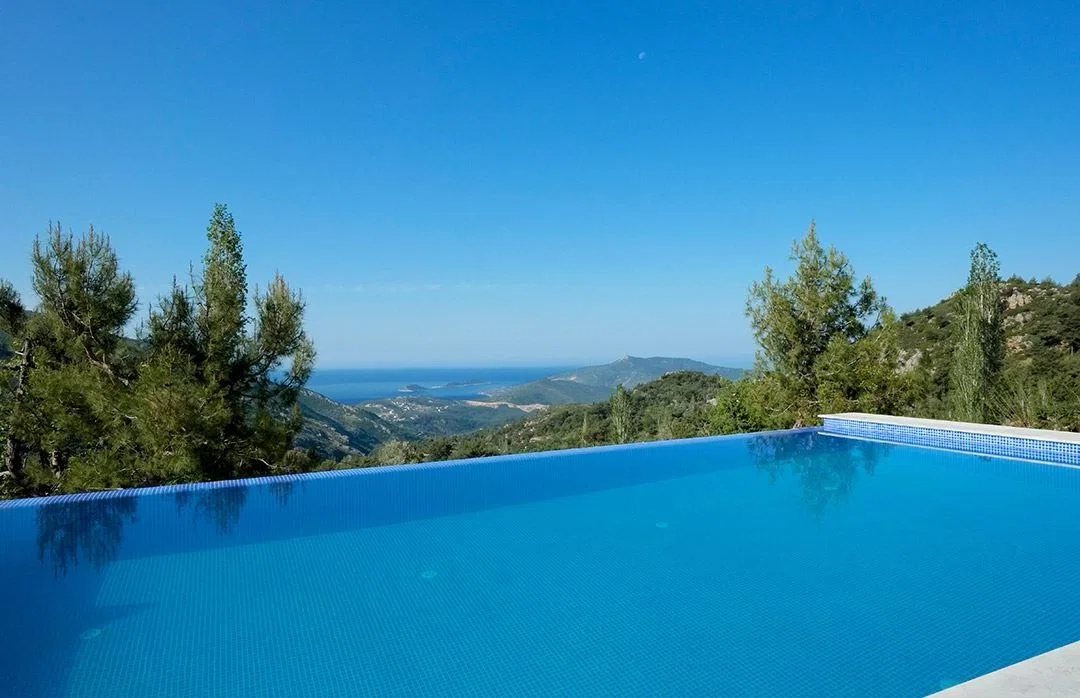 İslamlar’da Balayı Çiftlerine Uygun, Korunaklı Havuzlu, 1 Yatak Odalı, Kiralık Villa