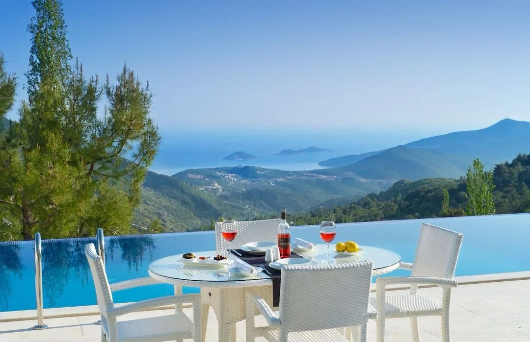 İslamlar’da Balayı Çiftlerine Uygun, Korunaklı Havuzlu, 1 Yatak Odalı, Kiralık Villa