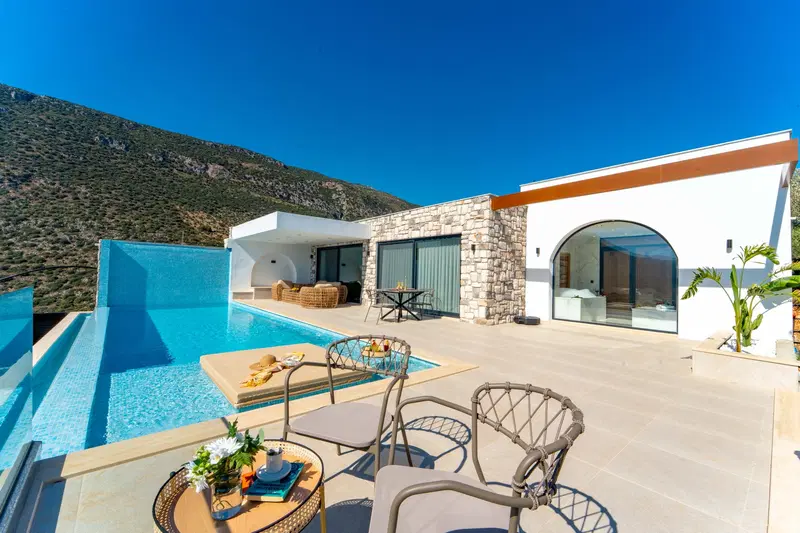 Kaş’ta saunalı kiralık villa, fotoğraf 4