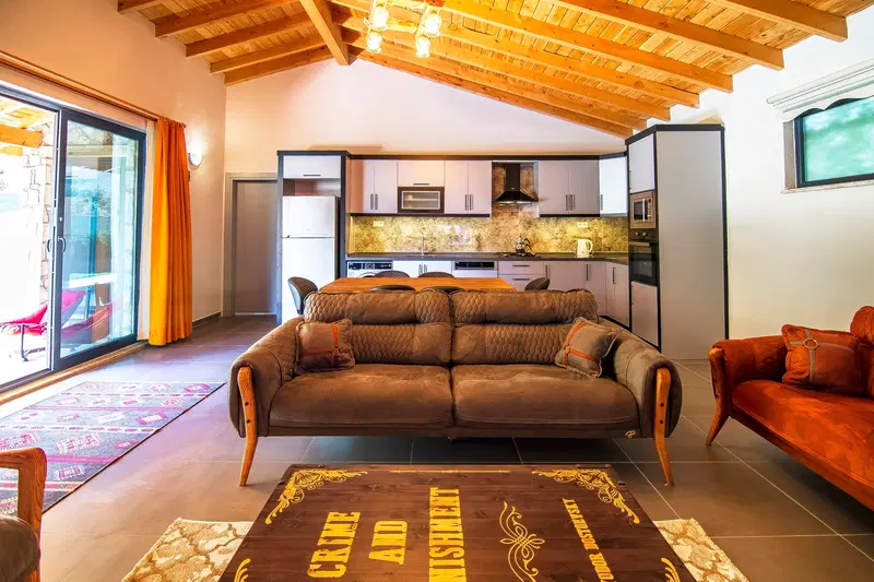 Fethiye’de korunaklı havuzlu kiralık villa, fotoğraf 6