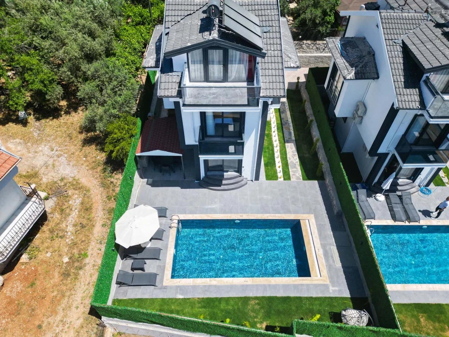 Fethiye’de Sakin Konumda, Özel Havuzlu, 3 Yatak Odalı, Kiralık Villa