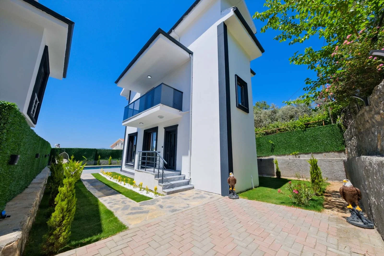 Fethiye’de Sakin Konumda, Özel Havuzlu, 3 Yatak Odalı, Kiralık Villa