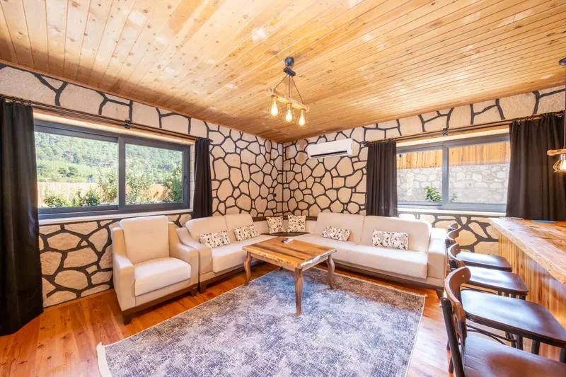 Sarıbelen’de korunaklı havuzlu kiralık villa, fotoğraf 29
