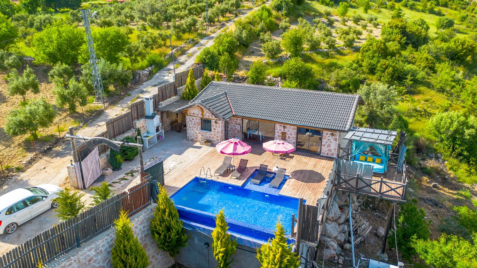 Sarıbelen’de jakuzili kiralık villa, fotoğraf 16