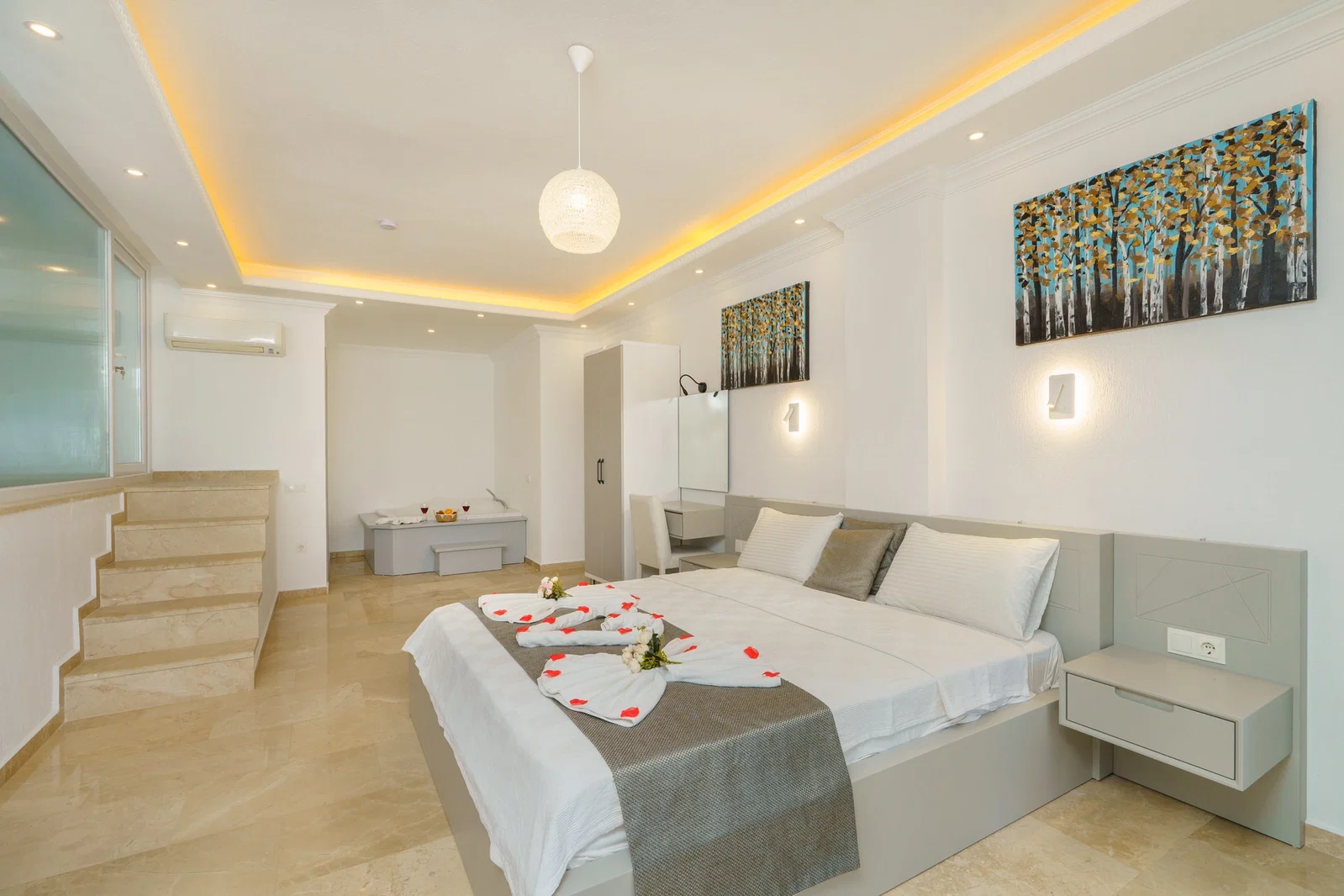 İslamlar’da ısıtmalı havuzlu kiralık villa, fotoğraf 22