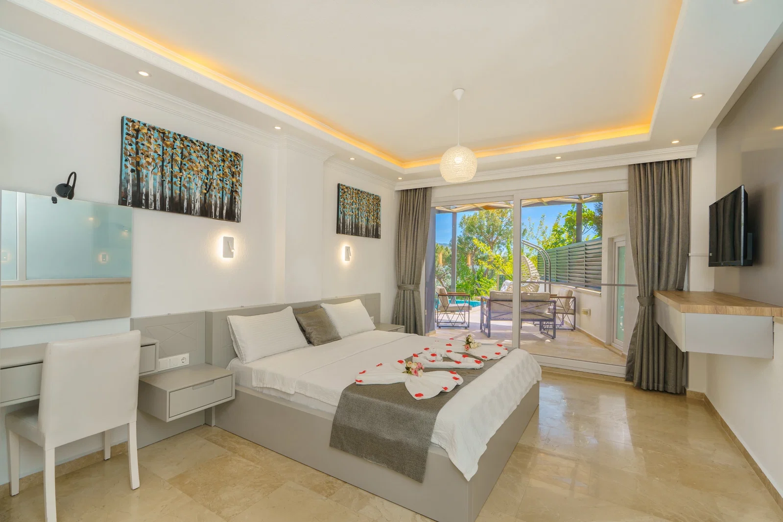 İslamlar’da korunaklı havuzlu kiralık villa, fotoğraf 21
