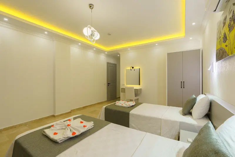 İslamlar’da ısıtmalı havuzlu kiralık villa, fotoğraf 42
