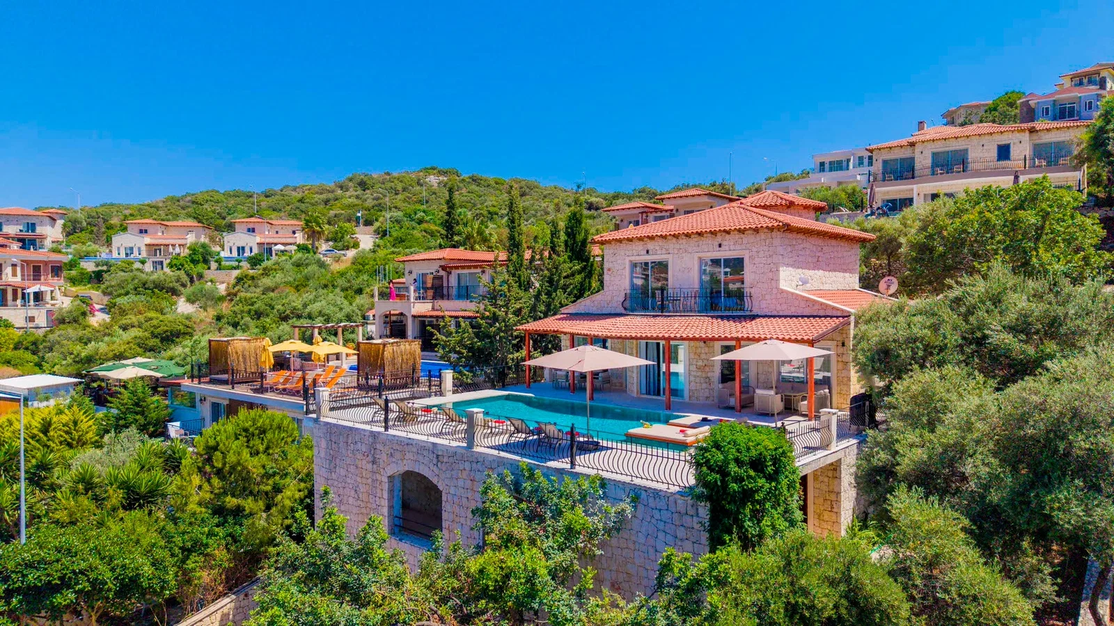 Kaş’ta deniz manzaralı kiralık villa, fotoğraf 21