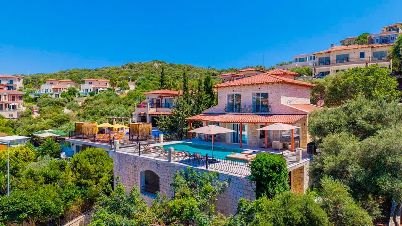 Kaş’ta deniz manzaralı kiralık villa, fotoğraf 21