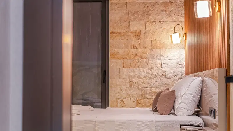 Sarıbelen’de korunaklı havuzlu kiralık villa, fotoğraf 49