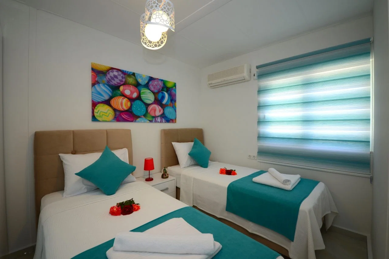 İslamlar’da Balayı Çiftlerine Uygun, Korunaklı Havuzlu, 2 Yatak Odalı, Ekonomik Villa