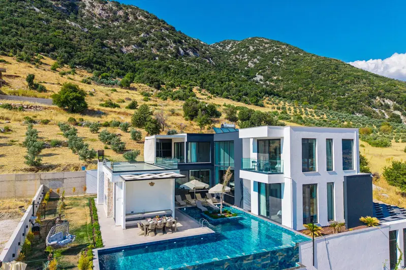 Sarıbelen’de kapalı havuzlu kiralık villa, fotoğraf 29