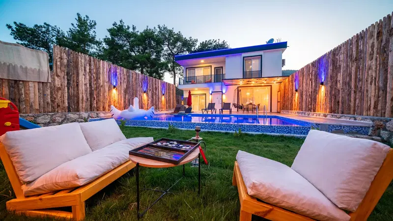 Fethiye’de jakuzili kiralık villa, fotoğraf 11