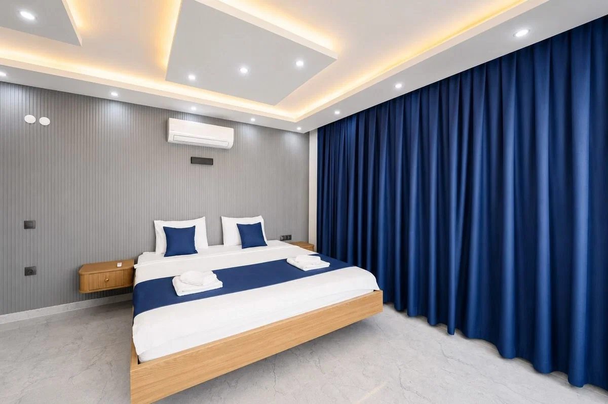 Sarıbelen’de Balayı Çiftlerine Uygun, Çocuk Havuzlu, 6 Kişilik, Kiralık Villa