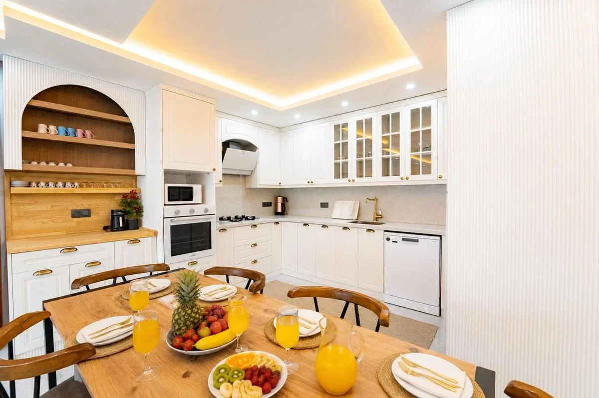 Sarıbelen’de Balayı Çiftlerine Uygun, Çocuk Havuzlu, 6 Kişilik, Kiralık Villa