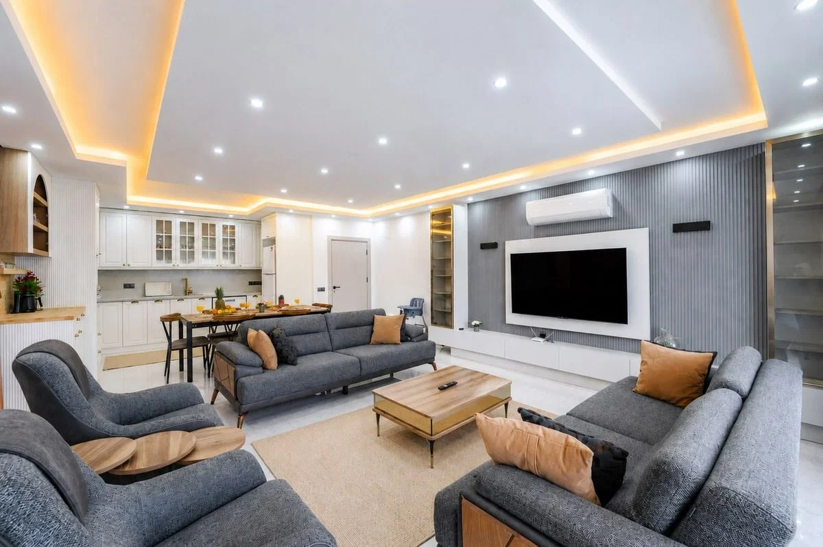 Sarıbelen’de Balayı Çiftlerine Uygun, Çocuk Havuzlu, 6 Kişilik, Kiralık Villa